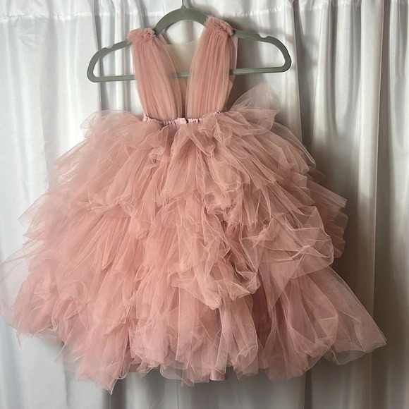 Hand Made Tulle Dress Kids Formal - Picture 7 of 16